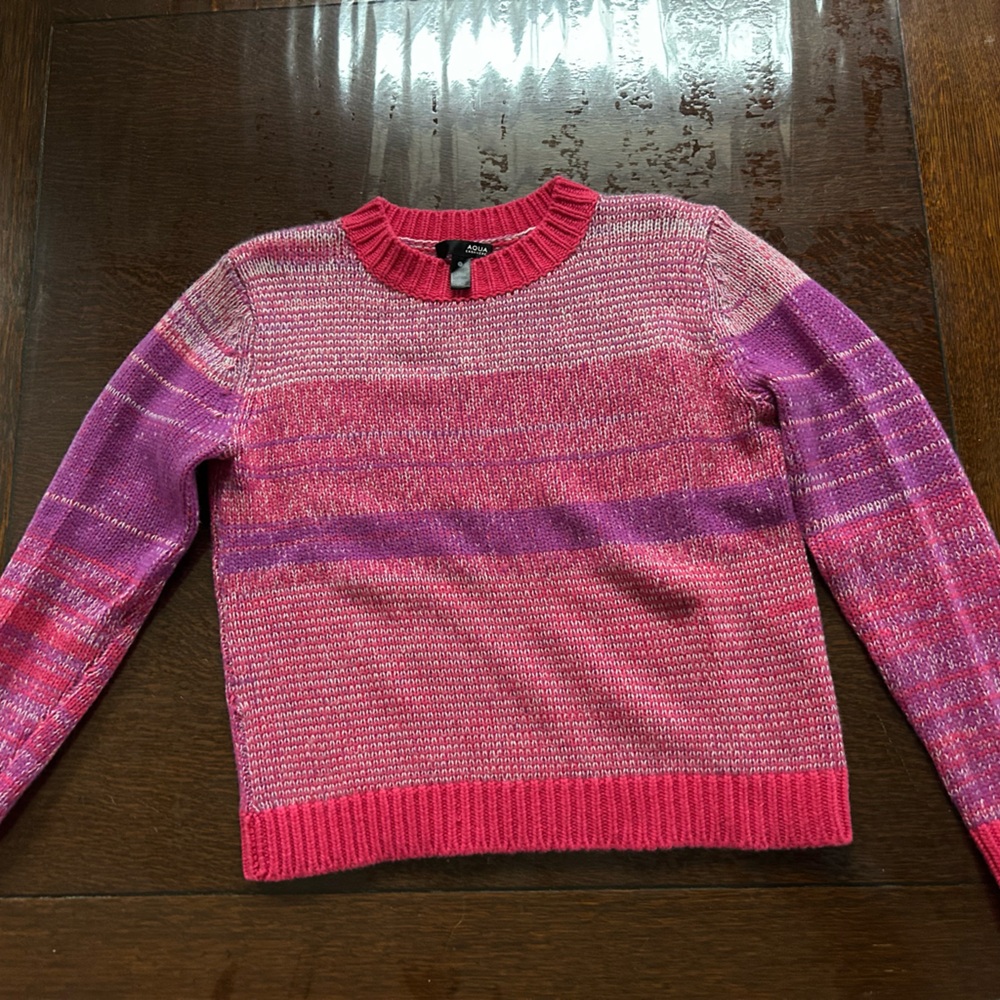 Women's Pink and Purple Sweater